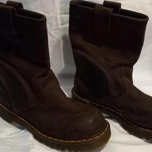 DR MARTENS - INDUSTRIAL AIRWAIR - WOMENS - WORK BOOTS - BROWN - SIZE 9 (EUC)